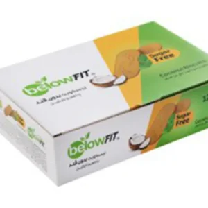 below sugar free coconut biscuits one person pack 12